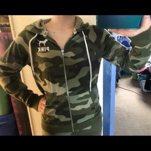 Camo Zip-Up Hoodie